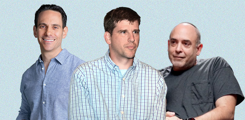 "סנדר כהן, מייקל אייזנברג ואדם פישר / צילום: ערוץ היוטיוב של קרן אלף, איל יצהר, באדיבות קרן בסמר"