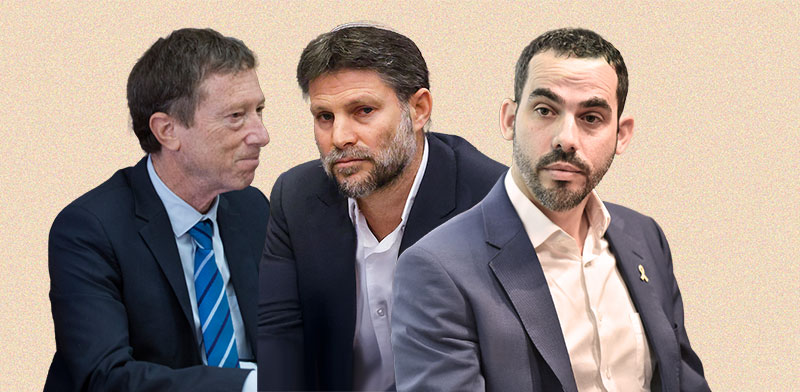 יוגב גרדוס, בצלאל סמוטריץ', אבי שמחון / צילום: יוסי כהן, נועם מושקוביץ - דוברות הכנסת, עמית שאבי - "ידיעות אחרונות" 