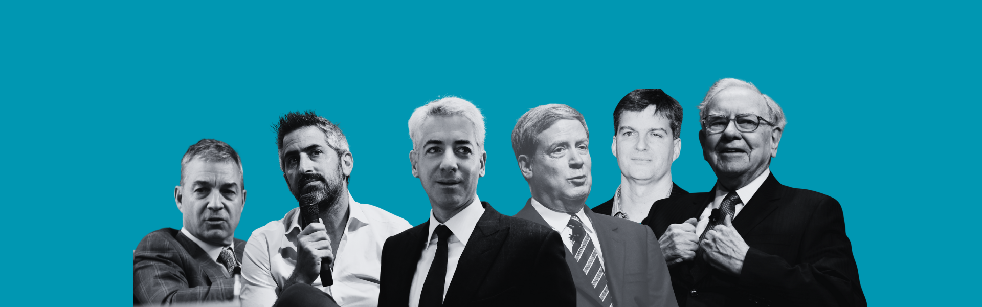 וורן באפט, מייקל ברי, סטנלי דרוקנמילר, ביל אקמן, ניר בר-דעה ודן לואב / צילום: רויטרס: Brendan McDermid, Kris Tripplaar; אי פי: Nati Harnik; ואיל יצהר