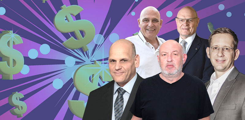 "בצלאל מכליס, איציק וייץ, הראל ויזל, דוד פתאל, ברק עילם / צילום: אסף שילה ישראל סאן, אלעד גוטמן, כדיה לוי, שלומי יוסף"