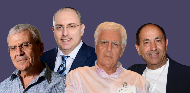 "מימין: רמי לוי, ג'ורג' חורש, מוטי בן משה, אלי יונס / צילום: כפיר זיו, ניב קנטור, איל יצהר, תמר מצפי"