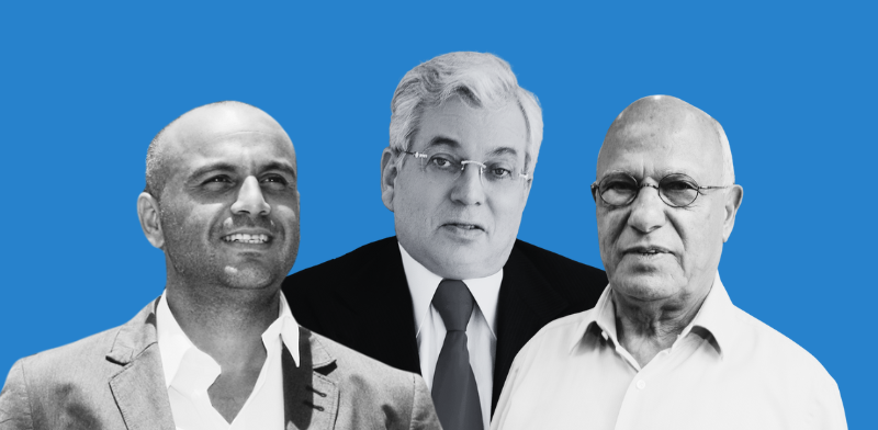 "שלמה אליהו, אהרון פרנקל, אלון עמרם / צילום: עמית באום מתוך ויקיפדיה, עינת לברון, תמר מצפי"