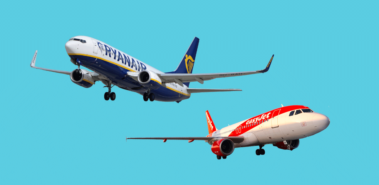 "מטוסי איזי ג'ט וריינאייר / צילום: Shutterstock"