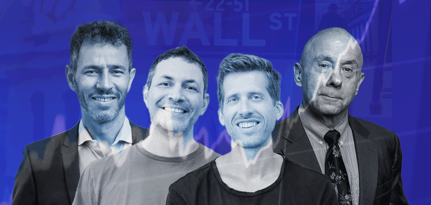 "ראסל אולוונגר, ערן זינמן, רועי מן, שוקי ניר / צילום: ענבל מרמרי, נתנאל טוביאס, דורון לצטר"