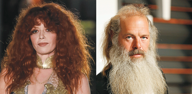 "המפיק המוזיקלי ריק רובין והשחקנית והמפיקה נטשה ליון. מכוונים למתח / צילום: REUTERS, NURPHOTO"