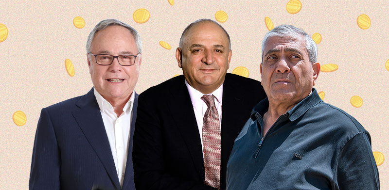 "יגאל דמרי, יצחק תשובה, יאיר המבורגר / צילום: אייל פישר, גדעון לוין, גבע טלמור"