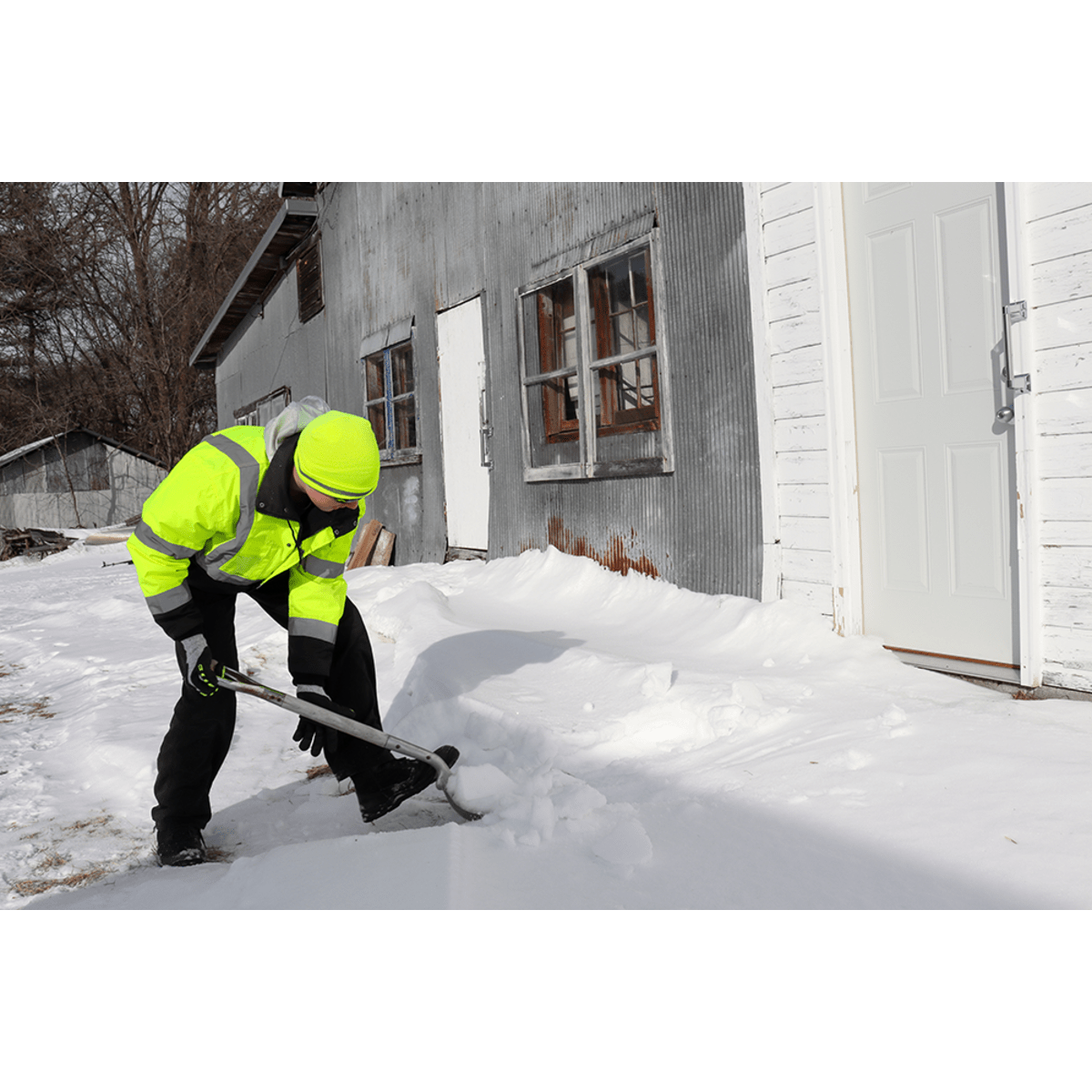 Maki® Silver Mirror Polarized Lens, Shiny Black Frame Safety Glasses - BH145712