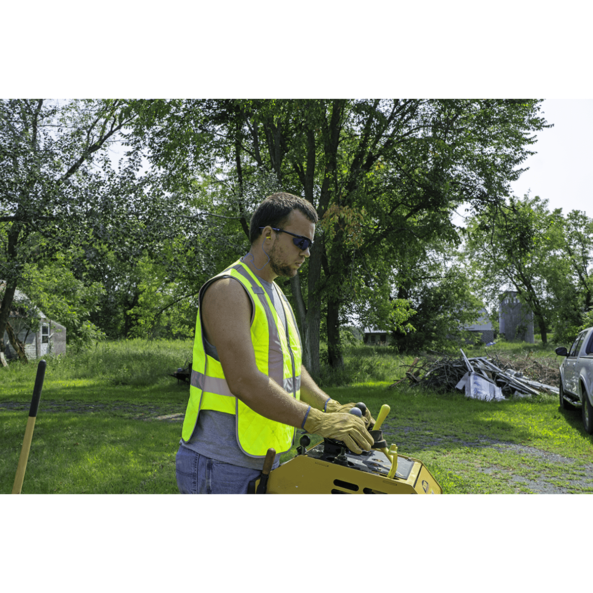 Mojarra® Blue Mirror Lens, Matte Black Frame Safety Glasses - BH1169