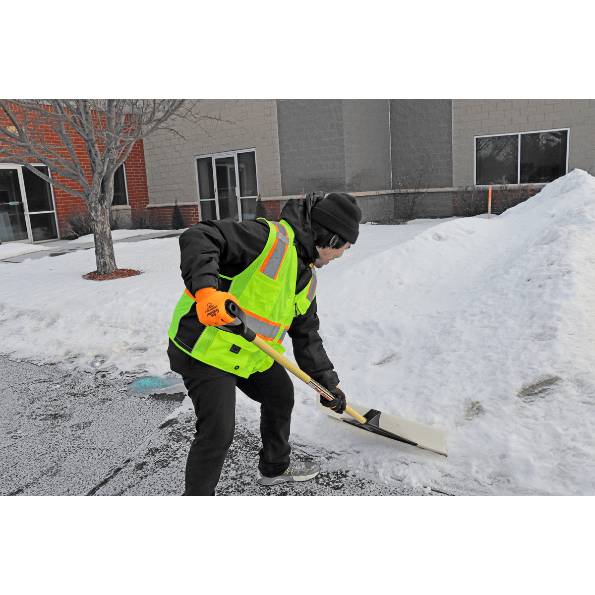 Ice Gripster® High-Visibility Water Repellent Etched Rubber Coated Low-Temperature Gloves with Multi-Hazard Resistance - LIMITED STOCK - 388INT