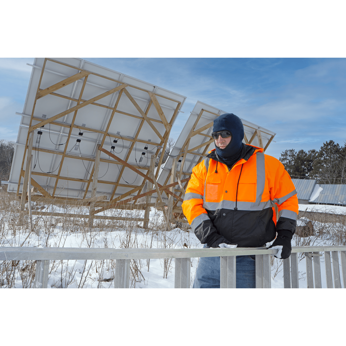 Bullhead Safety™ Winter Liners Navy Blue Shoulder-Length Flame-Resistant Thermal Balaclava - WL280FR