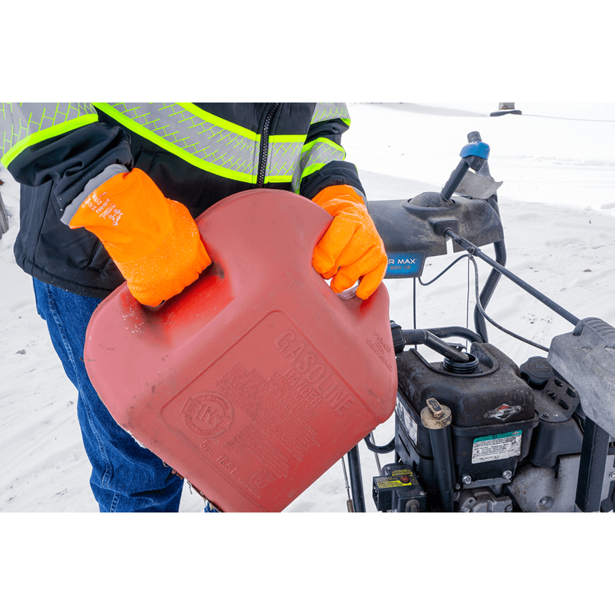 FrogWear® Cold Protection FDA Compliant Extreme Cold Anti-Freeze Nitrile Chemical Handling Gloves - 8450