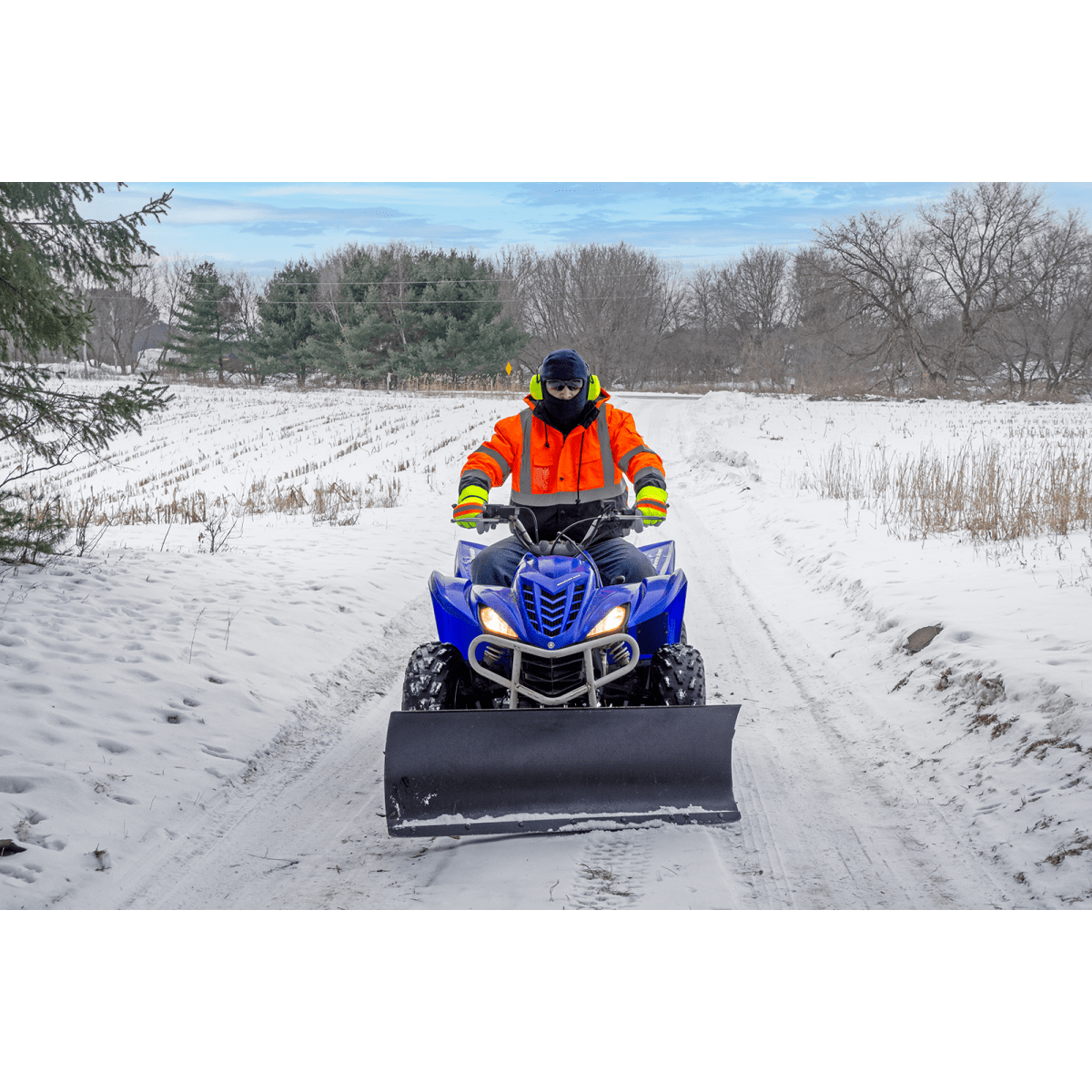 Bullhead Safety™ Winter Liners Navy Blue Shoulder-Length Flame-Resistant Thermal Balaclava - WL280FR