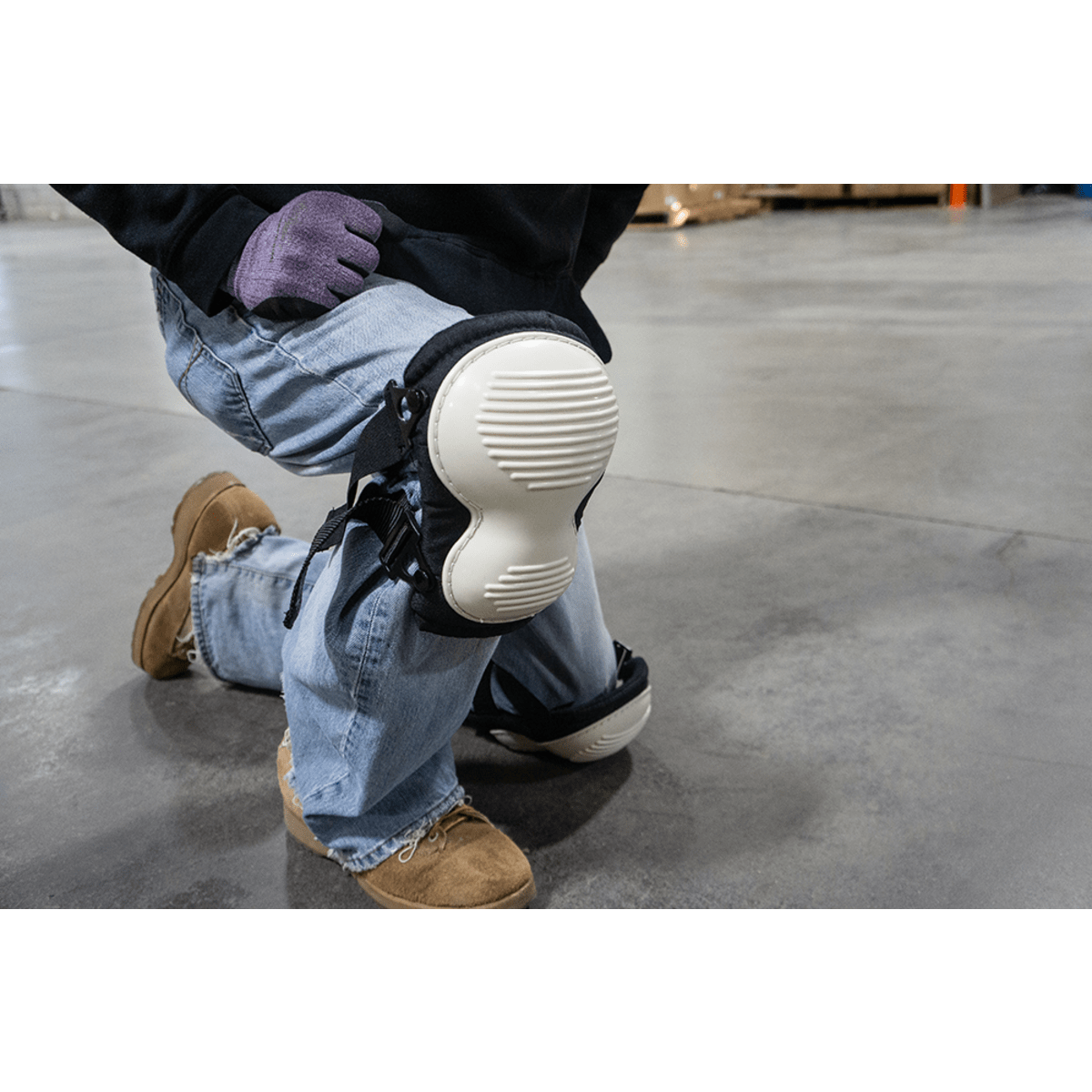 FrogWear™ Knee Protection Non-Marring, Non-Slip Ergonomic Knee Pads - KP411