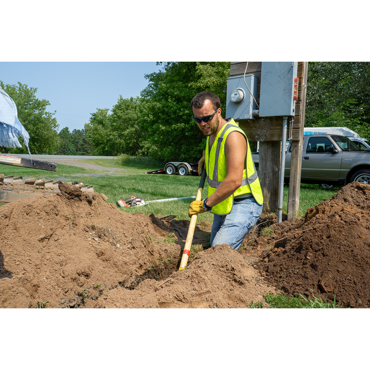 Mojarra® Blue Mirror Lens, Matte Black Frame Safety Glasses - BH1169