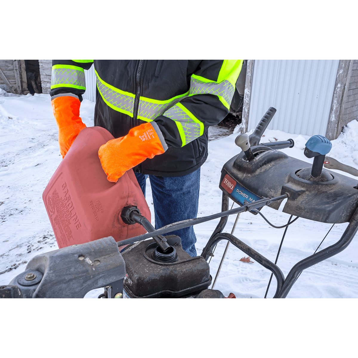 FrogWear® Cold Protection FDA Compliant Extreme Cold Anti-Freeze Nitrile Chemical Handling Gloves - 8450