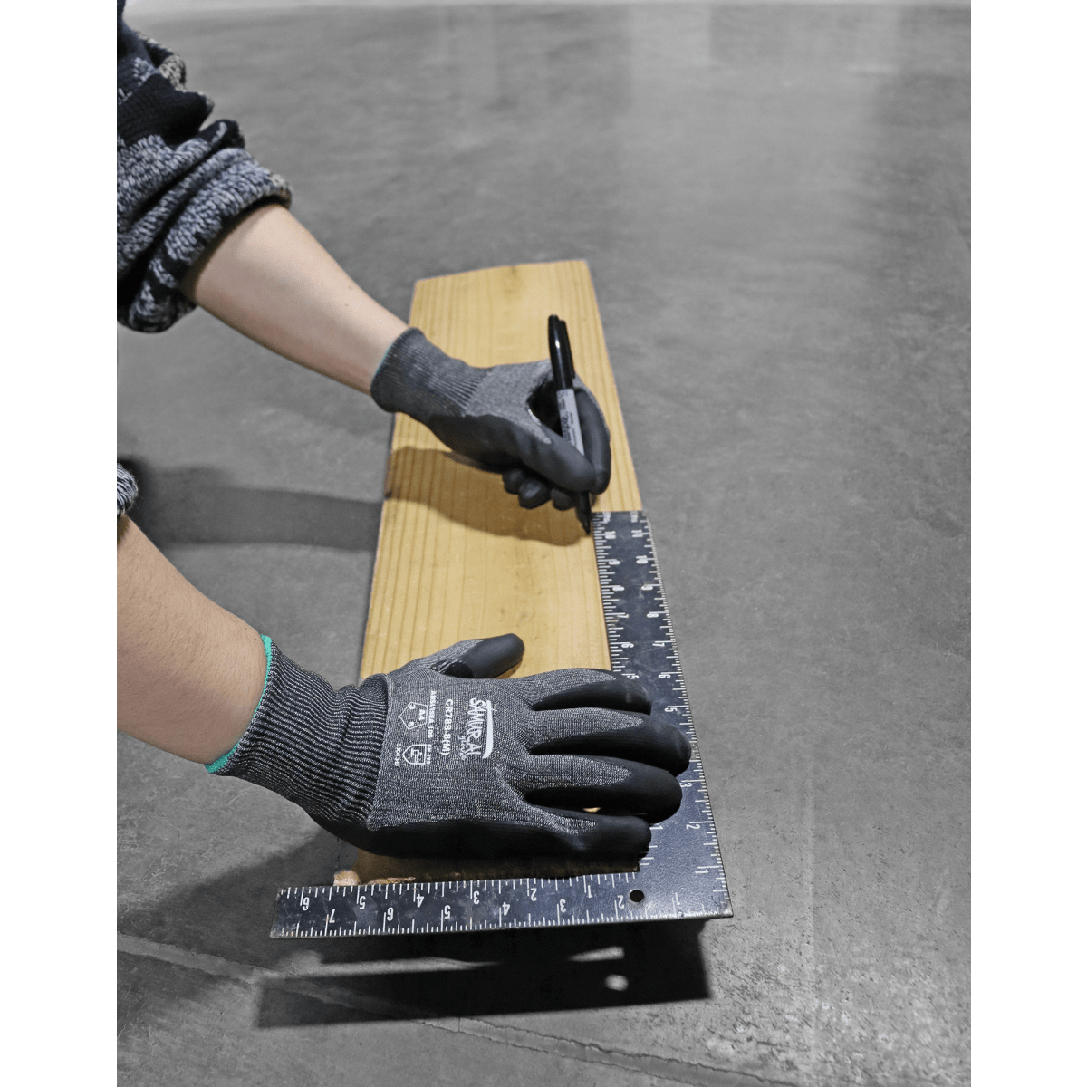 Samurai Glove® Touchscreen Compatible Nitrile-Coated Tuffalene® Gloves with Cut, Abrasion, and Puncture Resistance - CR788