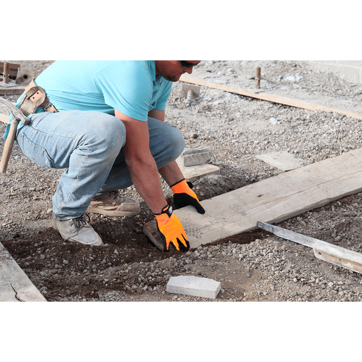 Tsunami Grip® MF High-Visibility Mach Finish Nitrile Coated Nylon Gloves with Cut, Abrasion, and Puncture Resistance - 510MFV