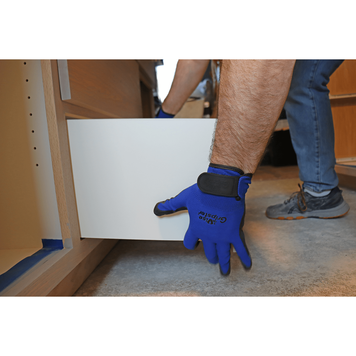 Vise Gripster® Mechanics Gloves with Etched Rubber Coated Palm and Adjustable Cuff - 303RV