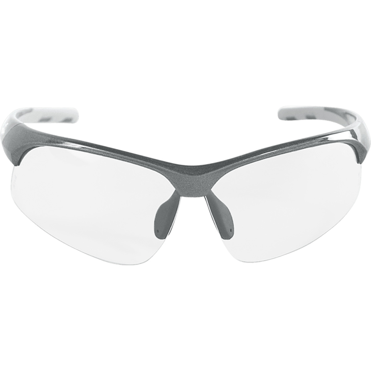 Wahoo® Clear Anti-Fog Lens, Shiny Pearl Gray Frame Safety Glasses - BH1691AF