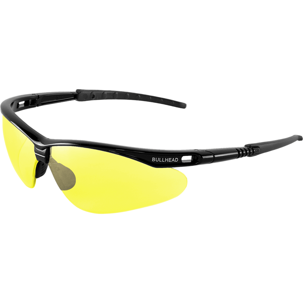 Stinger® Yellow Lens, Shiny Black Frame Safety Glasses - BH654