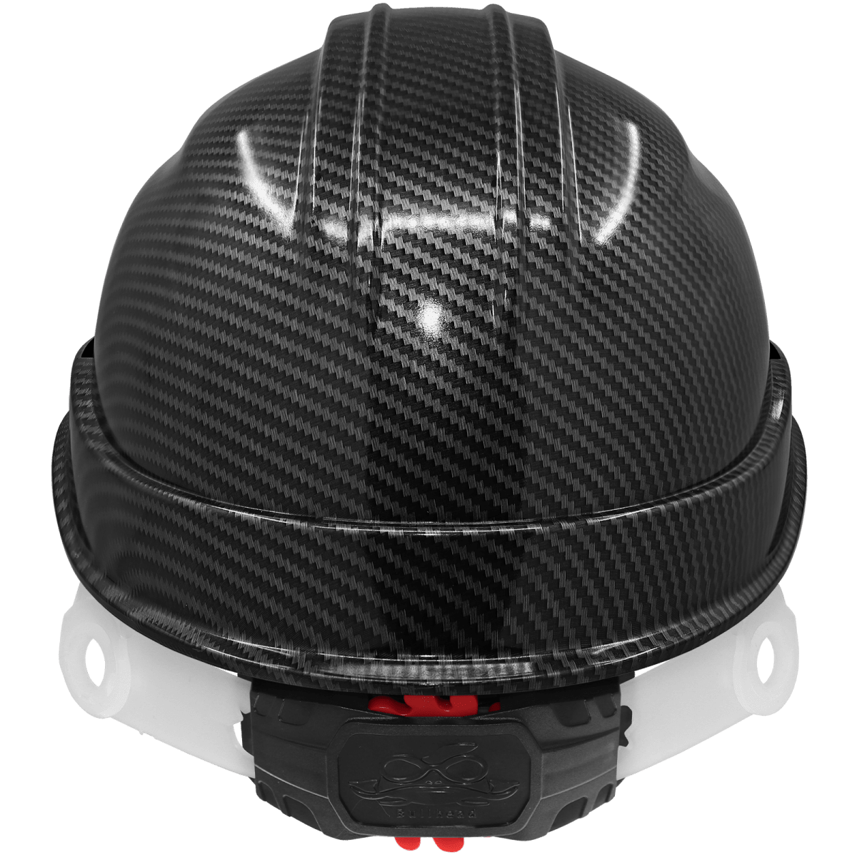 Bullhead Safety™ Head Protection Shiny Black Graphite Vented Cap Style Hard Hat With Six-Point Ratchet Suspension - HH-C3-C