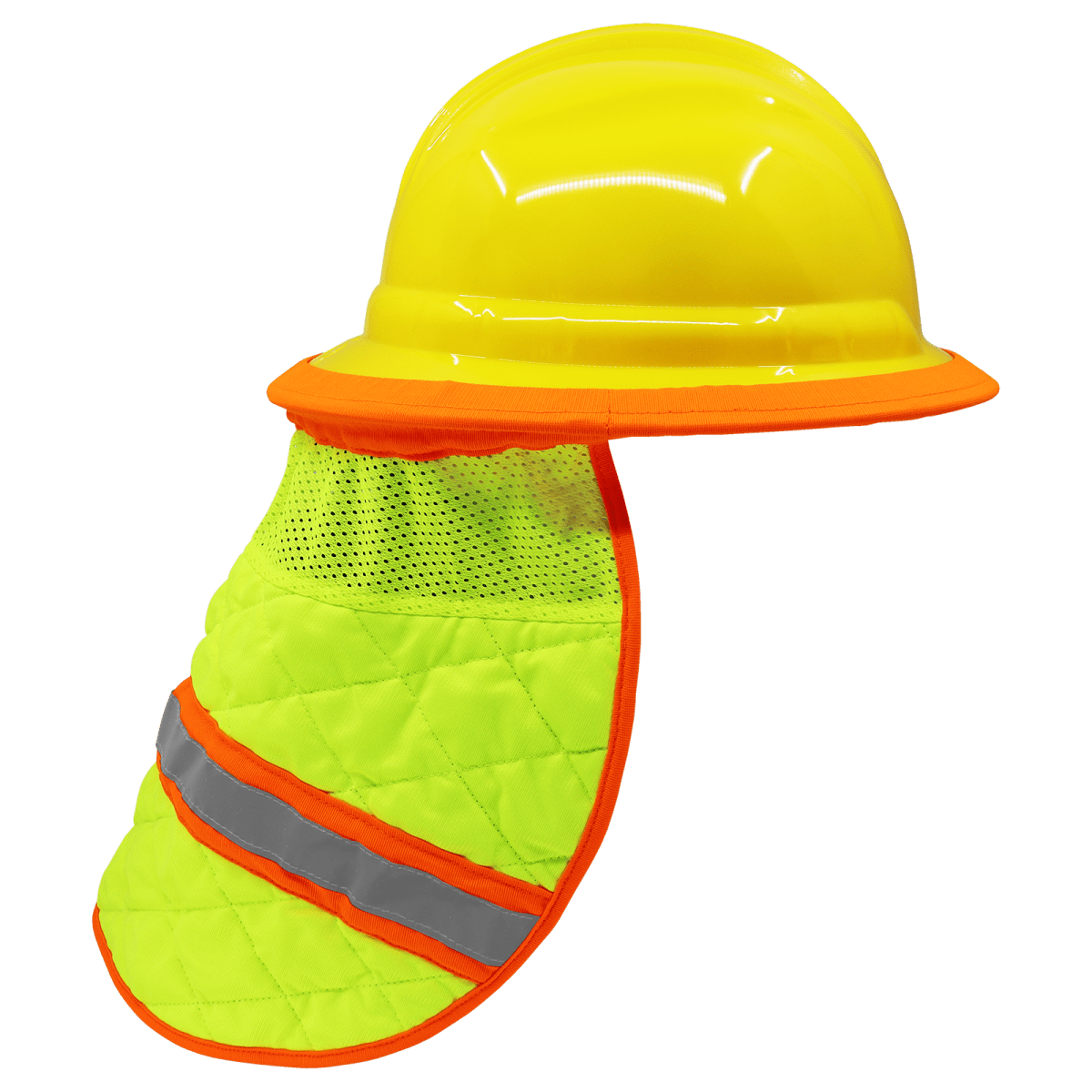 Bullhead Safety® Cooling High-Visibility Evaporative Cooling Neck Shade - GLO-CNS2