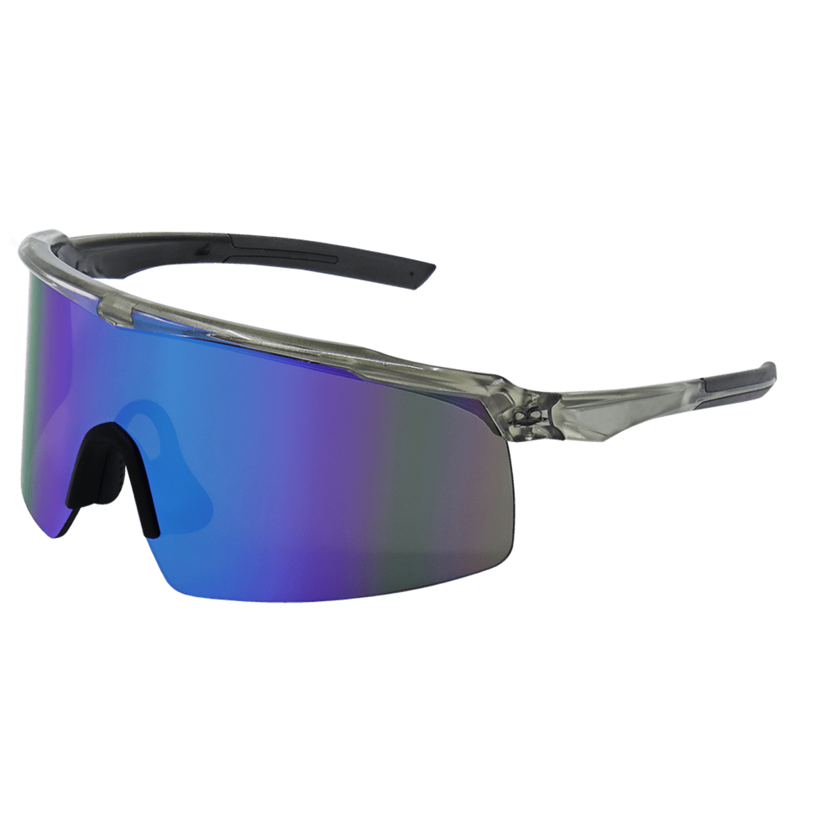 Whipray™ Blue Mirror Performance Fog Technology Polarized Lens, Silver Inlay Frame Safety Glasses - BH3219PFT