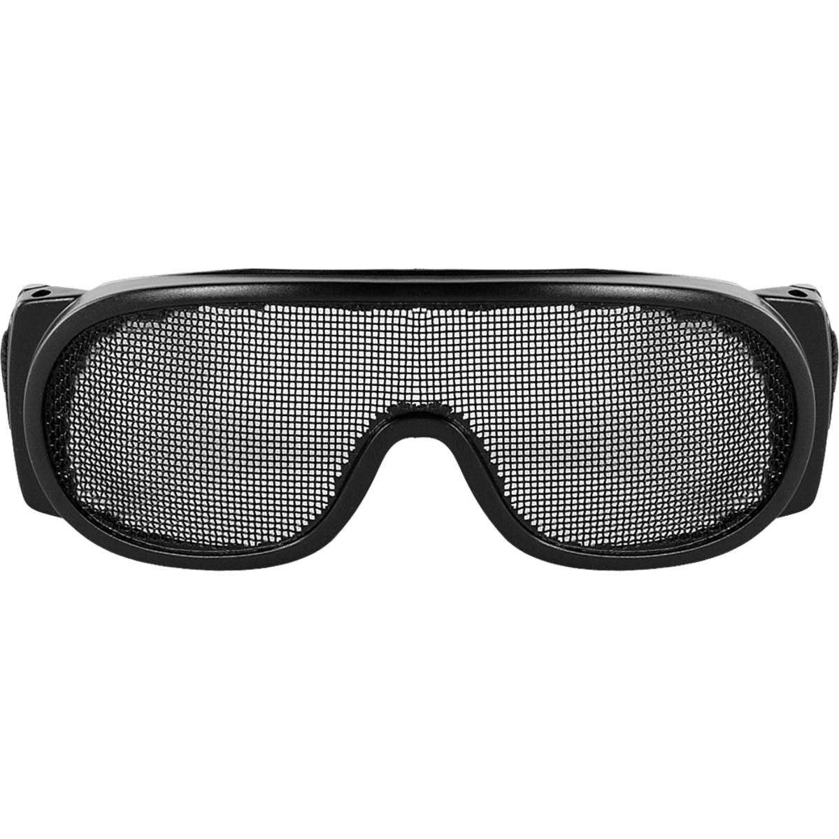 Wire Mesh Lens, Matte Black Frame Safety Goggles - BH2962