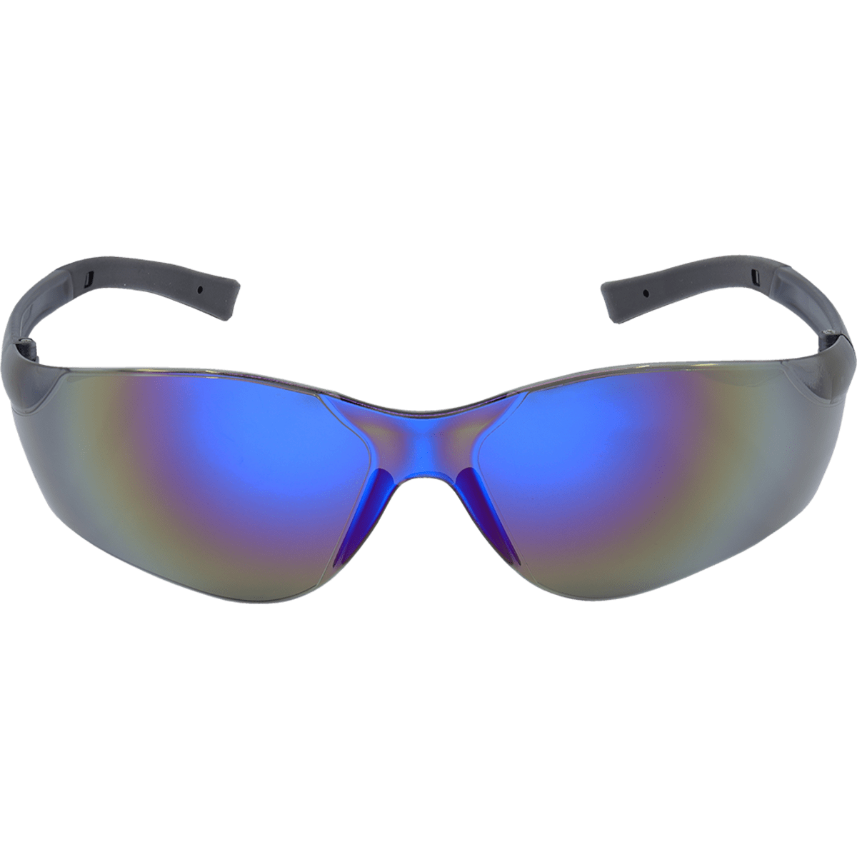 Pavon® Blue Mirror Lens, Frosted Black Frame Safety Glasses - BH549