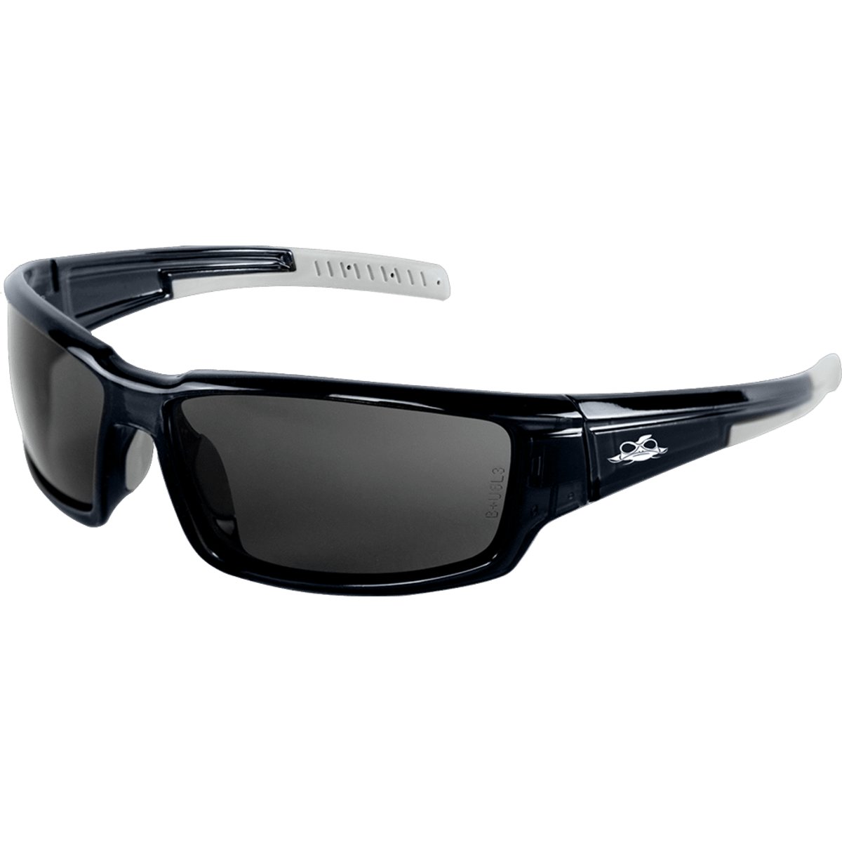 Maki® Gray Anti-Fog Lens, Crystal Black Frame Safety Glasses - BH1433AF