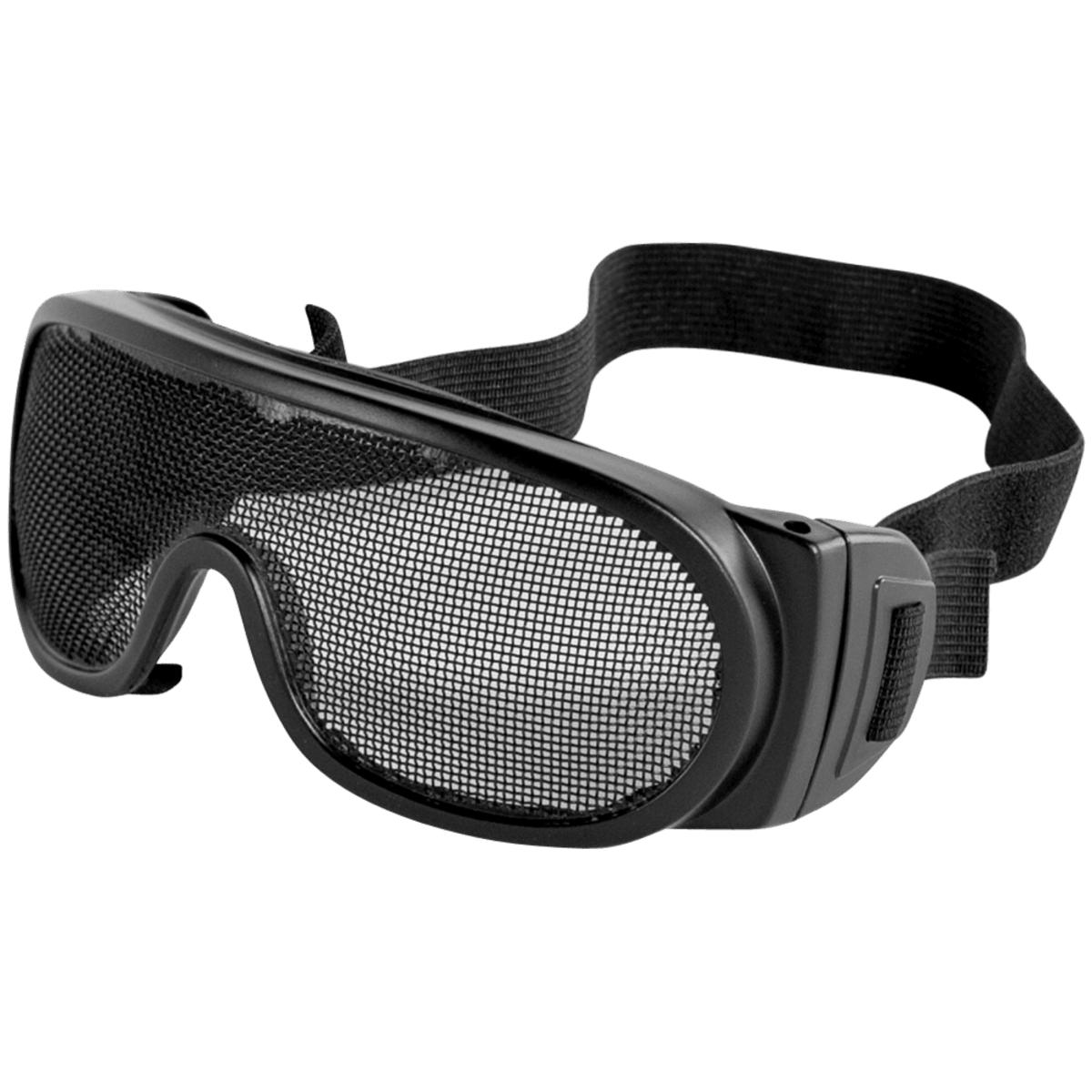 Wire Mesh Lens, Matte Black Frame Safety Goggles - BH2962