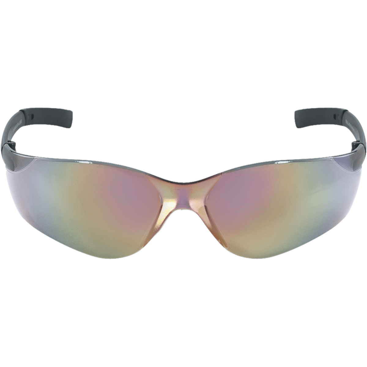 Pavon® Rainbow Mirror Lens, Frosted Black Frame Safety Glasses - BH5410