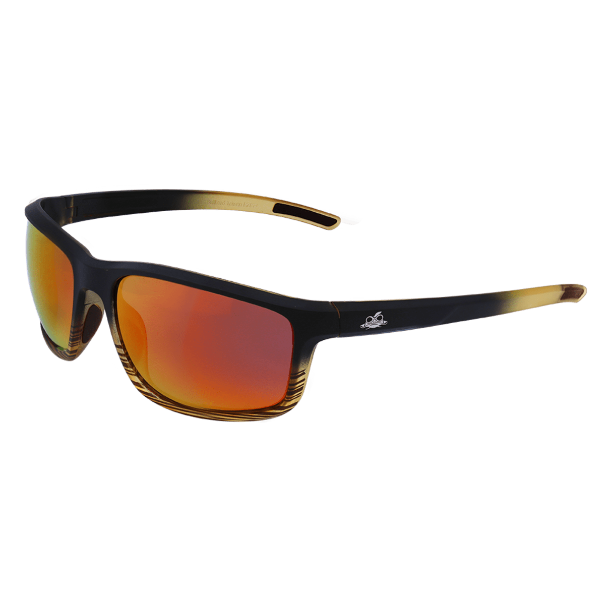 Pompano™ Red Mirror Performance Fog Technology Polarized Lens, Tortoise/Black Frame Safety Glasses - BH27710PFT