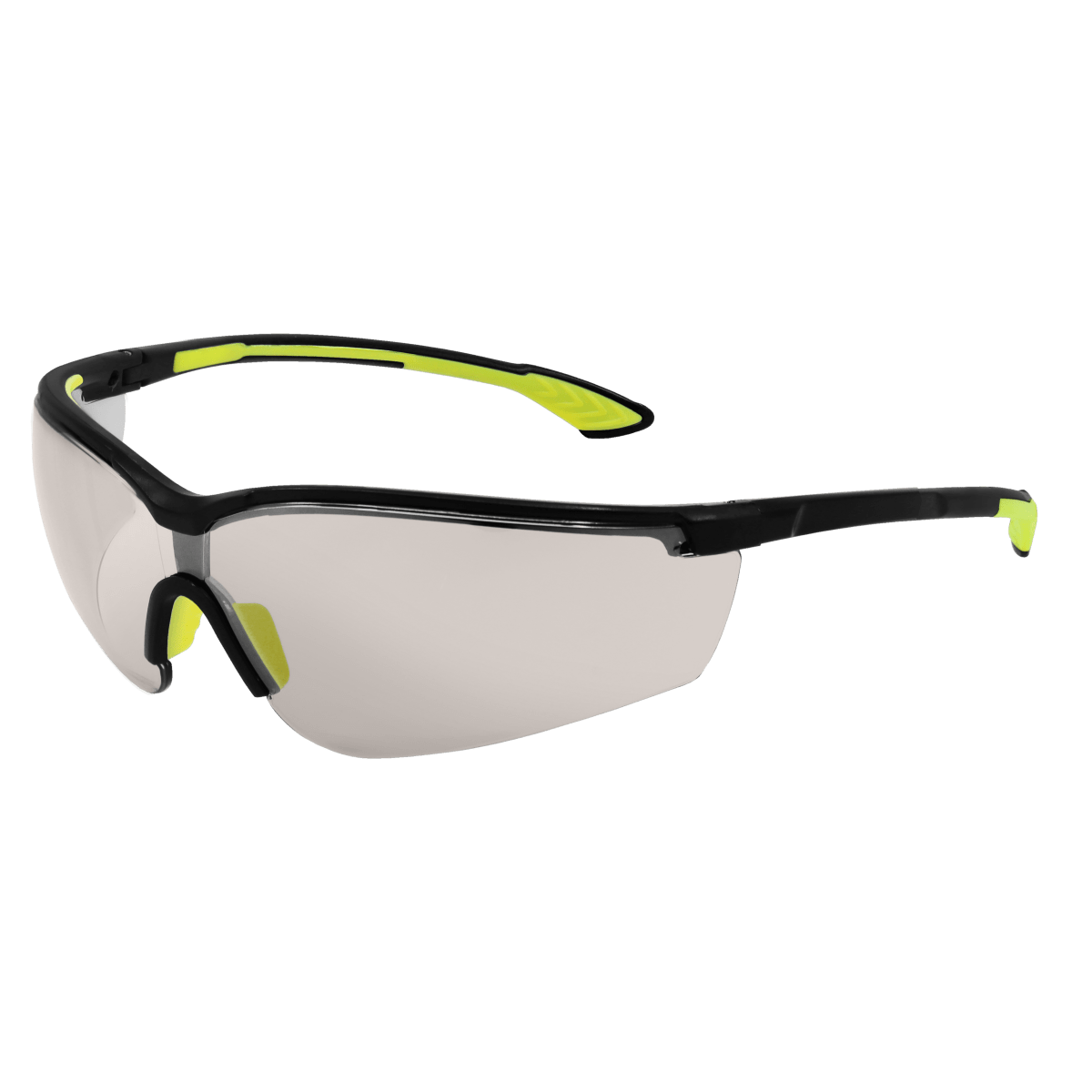 Chromis™ Indoor/Outdoor Anti-Fog Lens, Shiny Black Frame Safety Glasses - BH3456AF