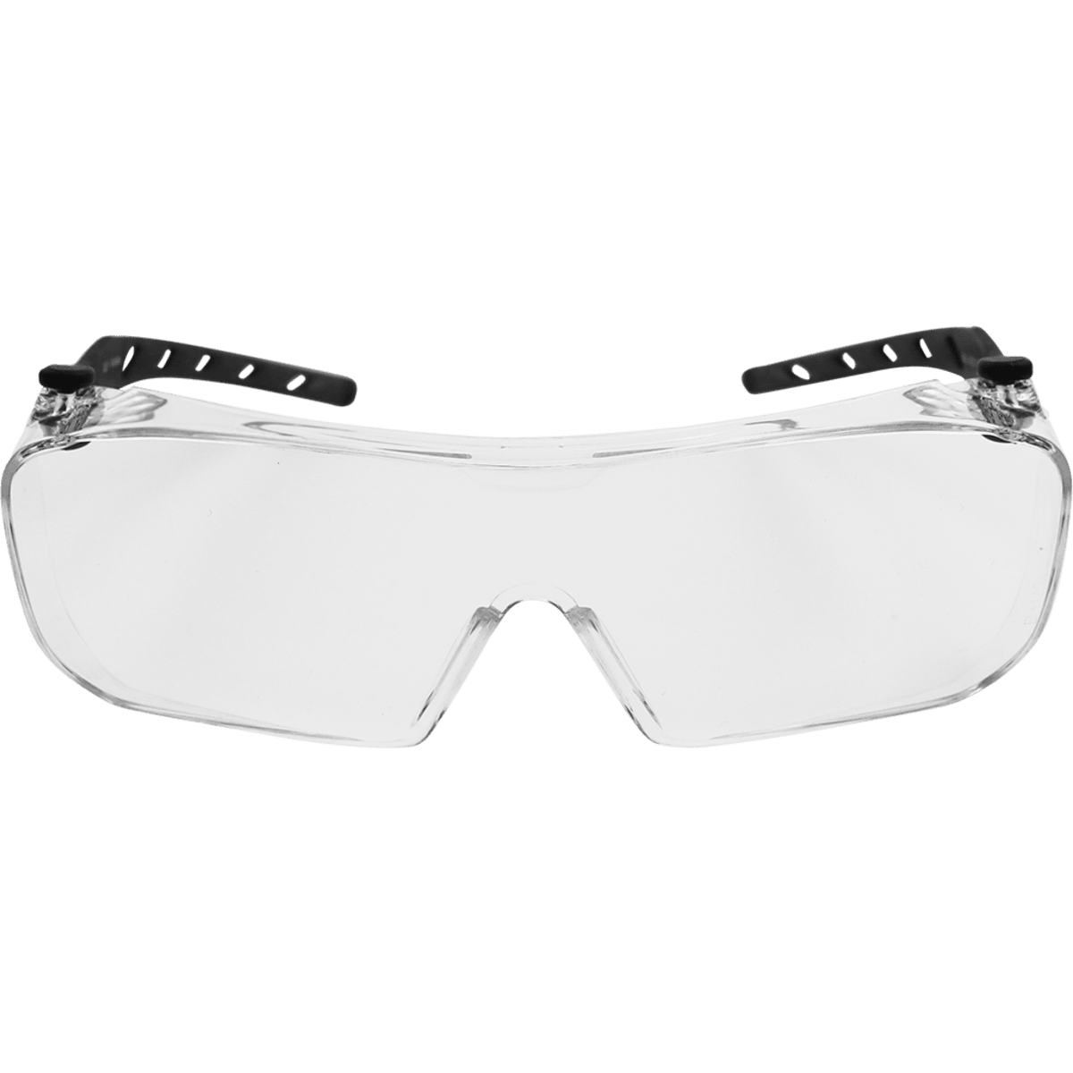 Over-The-Glass Clear Lens, Frosted Gray Frame Visitor Specs Safety Glasses - BH3131