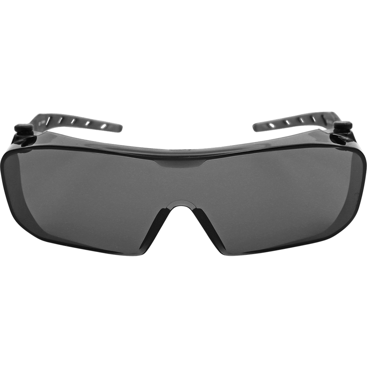 Over-The-Glass Gray Lens, Frosted Gray Frame Visitor Specs Safety Glasses - BH3133