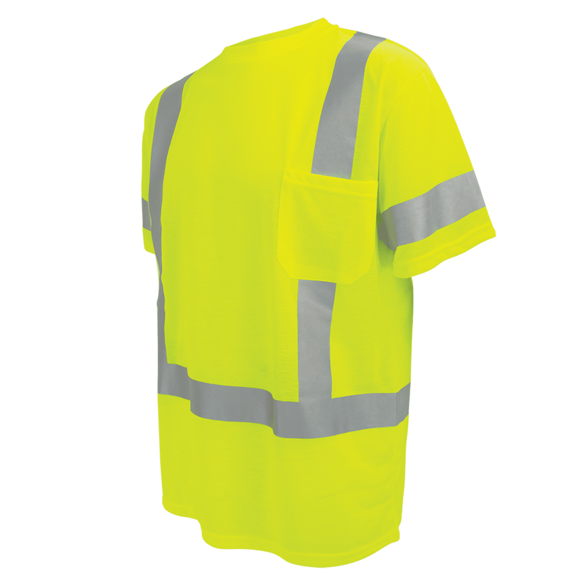 FrogWear® HV Self-Wicking High-Visibility Yellow/Green Short-Sleeved Shirt with Reflective - LIMITED STOCK - GLO-018