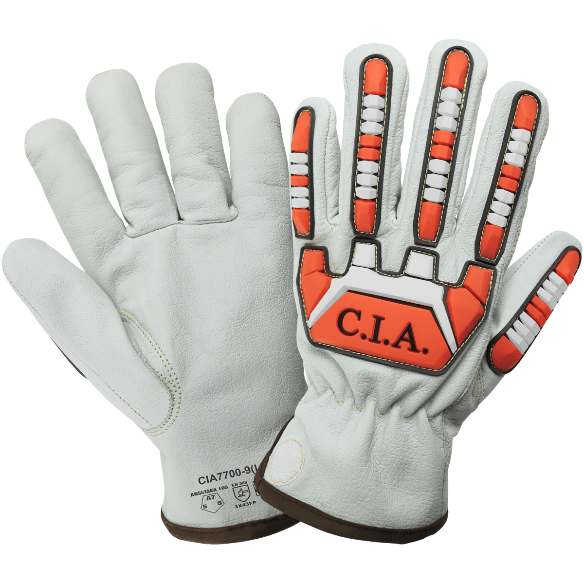 High-Visibility Cut and Impact Resistant Buffalo Leather Drivers Gloves - CIA7700
