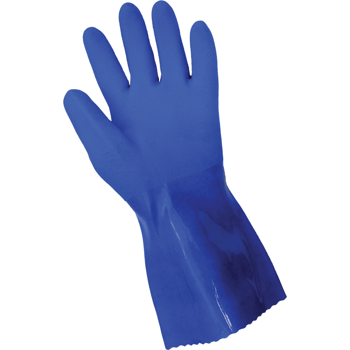 FrogWear® Triple-Coated Blue PVC Abrasion Resistant Chemical Handling Gloves - 8660