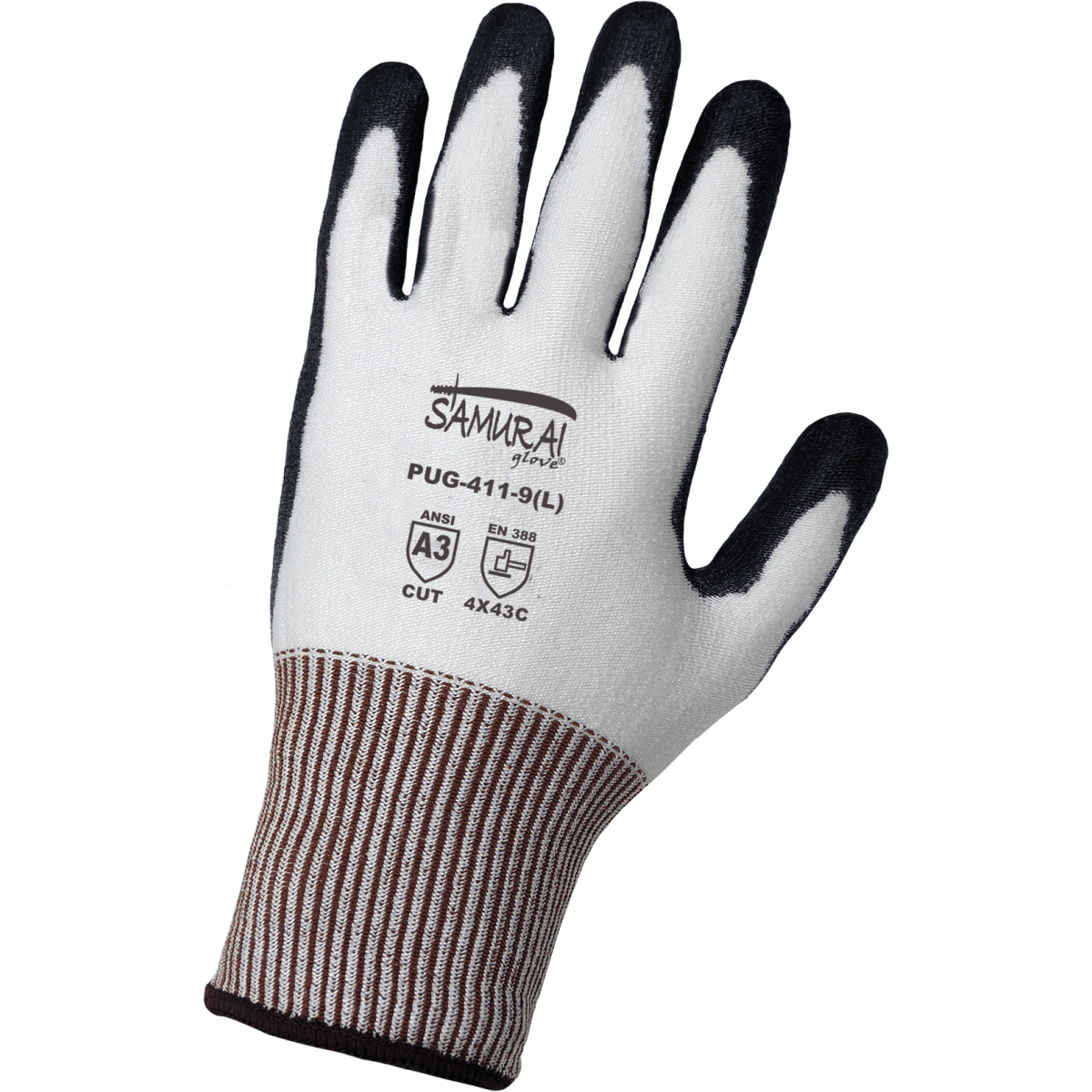 Samurai Glove® Polyurethane Coated White Tuffalene® Gloves with Cut, Abrasion, and Puncture Resistance - LIMITED STOCK - PUG-411