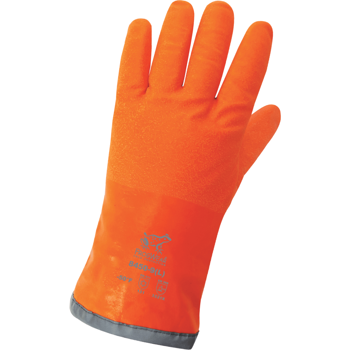 FrogWear® Cold Protection FDA Compliant Extreme Cold Anti-Freeze Nitrile Chemical Handling Gloves - 8450
