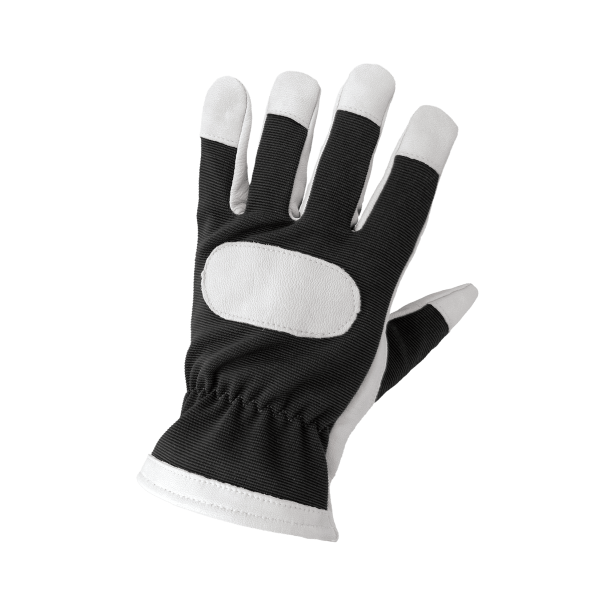 Hot Rod Gloves® Premium-Grade Grain Goatskin Leather Palm Mechanics Style Gloves with a Spandex Back and Double Palm - HR4008