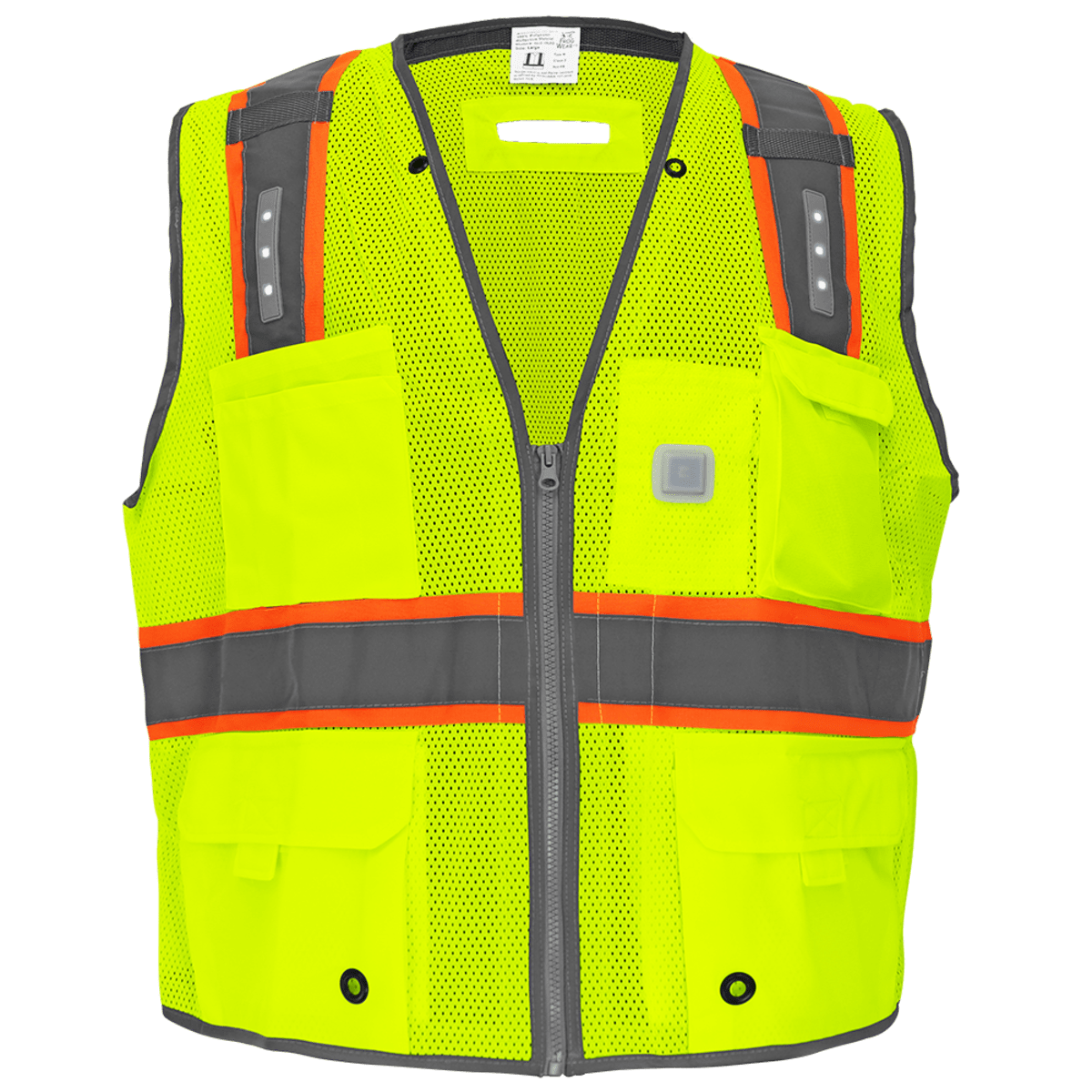FrogWear® HV Premium LED Surveyors Safety Vest - GLO-15LED