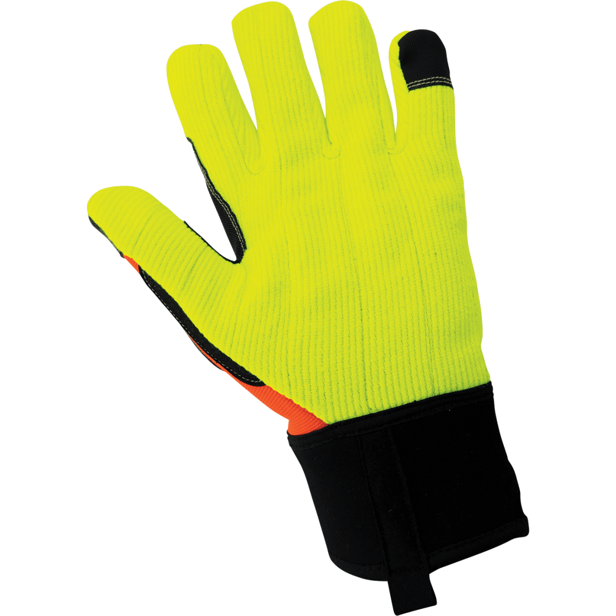 Vise Gripster® High-Visibility Cotton Corded Impact Resistant Gloves - SG9954