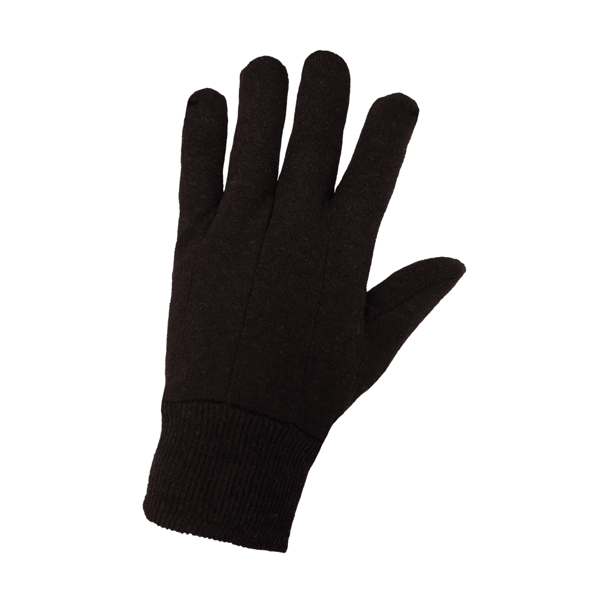 Economy Dark Brown Jersey Gloves - C70BJ