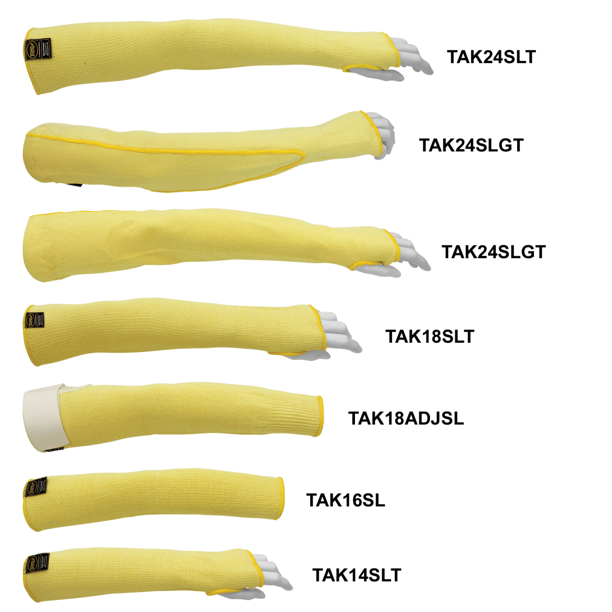 Samurai Glove® Heavyweight 24-Inch TuffKut® Cut Resistant Sleeve with Thumb Slot - TAK24SLT