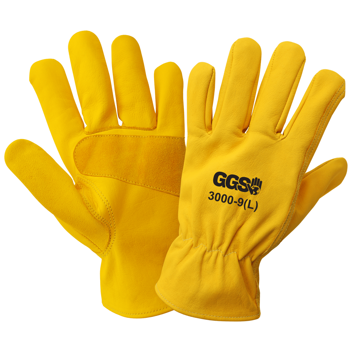 Top-Grade Chrome-Free Cowhide Leather Drivers Gloves with Reinforced Palm Patch - 3000