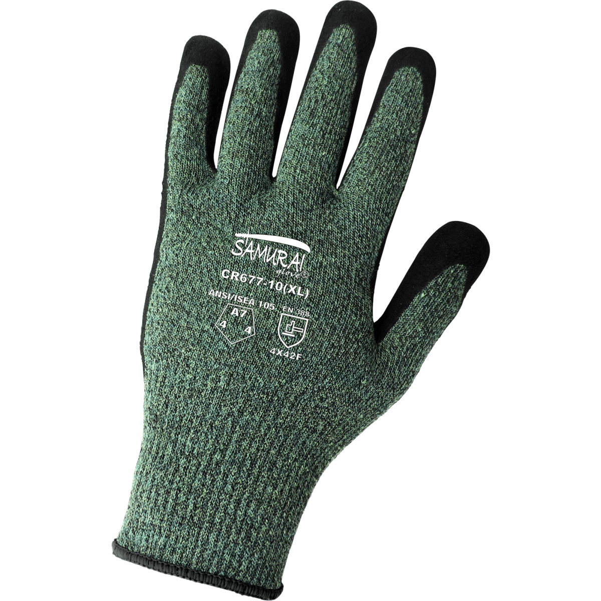 Samurai Glove® Xtreme Foam Technology Nitrile/PU Coated Performance Aralene® Gloves with Cut, Abrasion, and Puncture Resistance - CR677