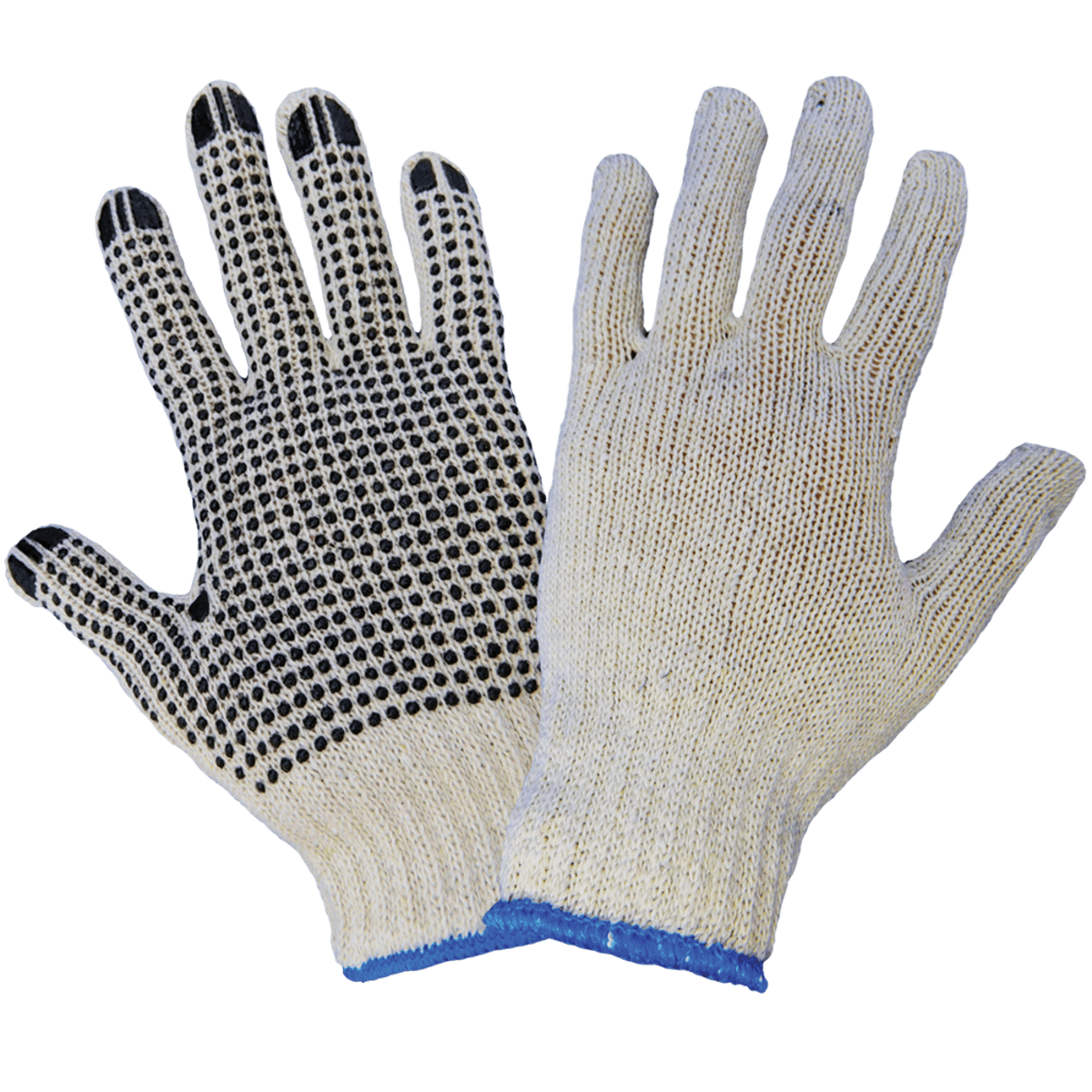 Standard Cotton/Polyester PVC Dotted 7-Gauge Gloves - S55D1