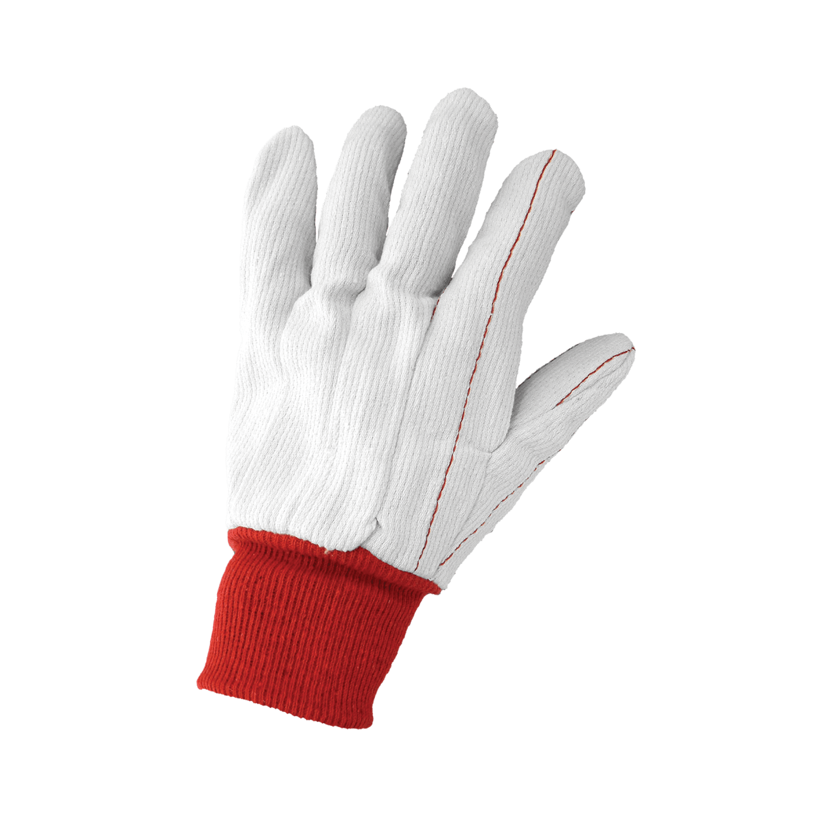 Corded Clute Cut 18 oz. Cotton/Polyester Knit Wrist Gloves - LIMITED STOCK - C18PCR